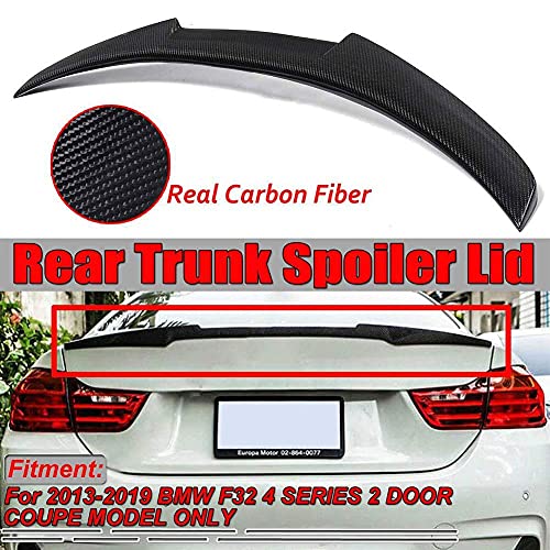 MFQO Alerón De ala De Maletero Trasero De Coche para B MW F32 4 Series 428I 435I 2Dr para 2013-2019 Modelo Coupe M4 Estilo, Decoración De Parabrisas Estilo Fibra De Carbono Cod