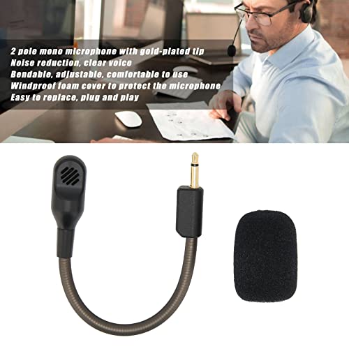 Mic Boom, Micrófono de Auriculares para Juegos de Repuesto con Conector de 3,5 Mm para BlackShark V2