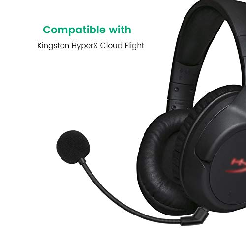 Micrófono desmontable de repuesto para auriculares Kingston HyperX Cloud Flight para juegos en PS4, PS4 Pro, PC, micrófono con cancelación de ruido de 3,5 mm