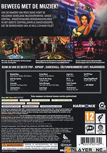 Microsoft Dance Central, Xbox 360, PAL, DVD, DUT - Juego (Xbox 360, PAL, DVD, DUT)