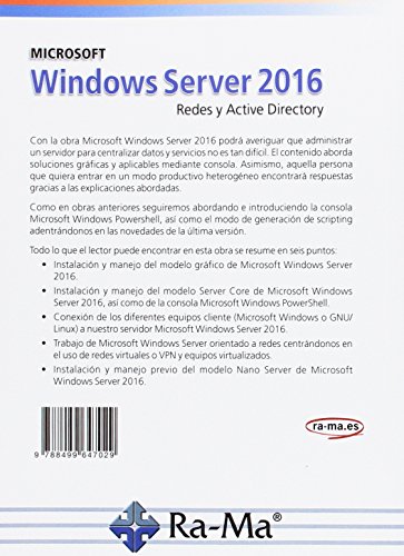 Microsoft Windows Server 2016. Redes y Active Directory (Comuicadion y redes)