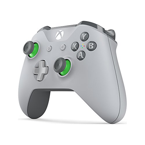 Microsoft WL3-00061 , Controlador inalámbrico para Xbox One, Gris / Verde