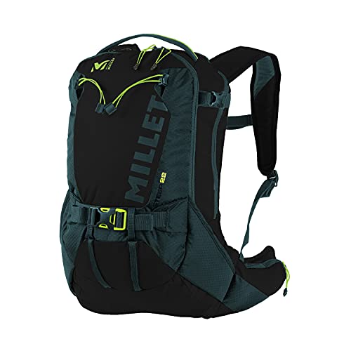 MILLET - Steep 22 - Mochila Unisex para Esquí de Fondo - Capacidad de 22 L - Negro/Azul (Noir/Orion Blue) (MIS2254)