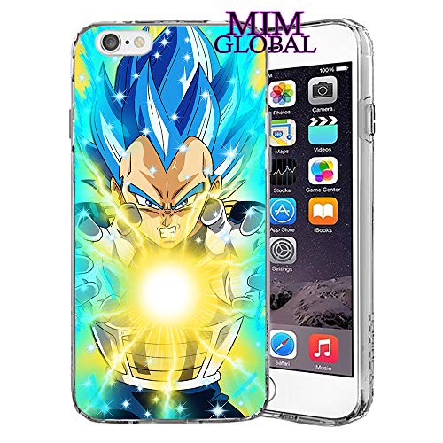 MIM Global Dragon Ball Z Super GT Protectores Case Cover Compatible para Todos iPhone (iPhone 7 Plus/8 Plus, Final Flash)