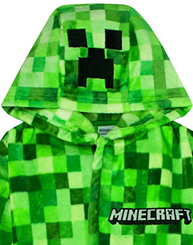 Minecraft Albornoz Pixelated Creeper Gamer Gift Boys Albornoz 13-14 años