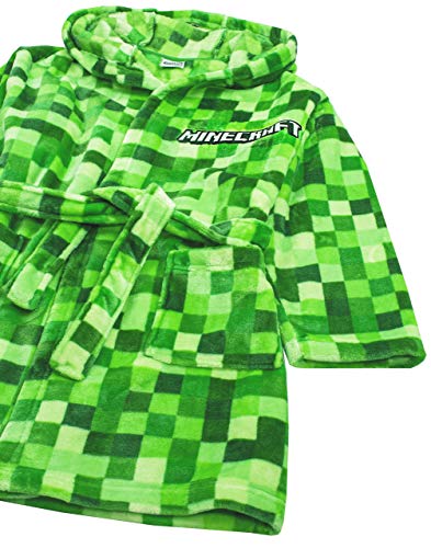 Minecraft Albornoz Pixelated Creeper Gamer Gift Boys Albornoz 13-14 años