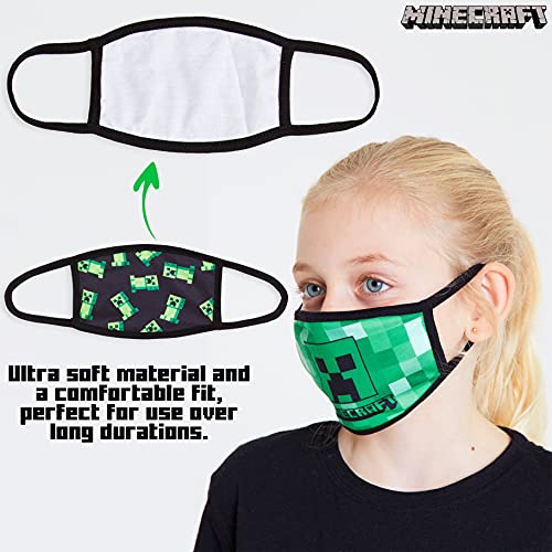 Minecraft Braga Cara Niños, Bragas Multifuncion para Nariz y Boca, Pañuelo Proteccion Facial, Regalos para Niños Niñas y Adolescentes