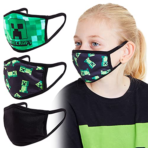 Minecraft Braga Cara Niños, Bragas Multifuncion para Nariz y Boca, Pañuelo Proteccion Facial, Regalos para Niños Niñas y Adolescentes