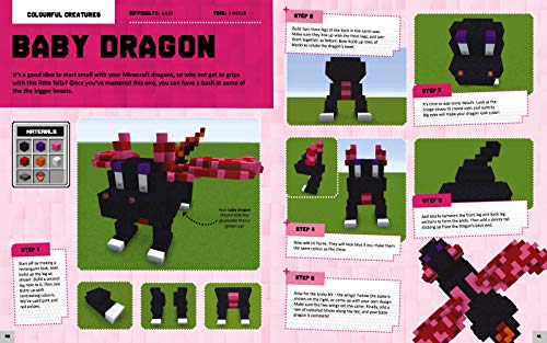 Minecraft Master Builder: Dragons: A step-by-step guide to creating your own dragons, packed with amazing mythical facts to inspire you!