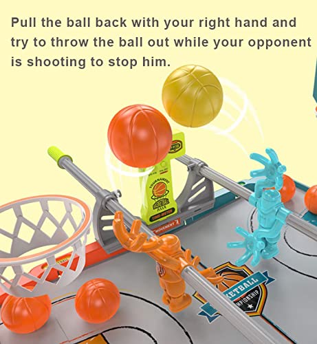 Mini Basketball Children's Desktop Basketball Toy Finger Basketball Game Parent-Child Interaction Score Competition Desktop Basketball Hoop Toys Christmas Birthday Gift