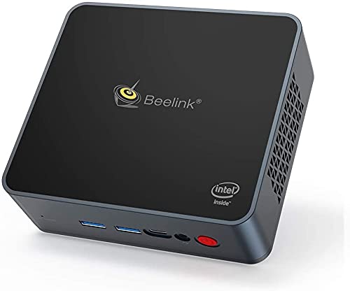 Mini PC Beelink GK55 Intel Processor J4125 Windows 10 Pro,8G LPDDR4/256G SSD High Performance Business Mini Computer,4K UHD,2.4G/5G Dual WiFi,BT4.0,Dual HDMI Ports,Dual Gigabit Ethernet