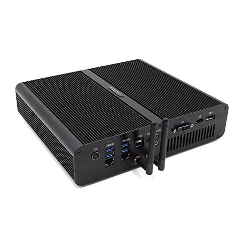 Mini PC Gaming FANPEEC,Mini PC Core i7-7920HQ,PC Sobremesa GeForce GTX 1650,64G RAM-512G SSD-1TB HDD,Windows 10 Pro,4K HD,HDMI+DP+DVI,6*USB3.0+2*USB2.0+TypeC3.1,WiFi 2.4/5GHz+BT4.2,2*LAN Gigabit