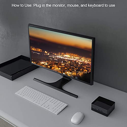 Mini PC, Micro PC de Escritorio con Todas Las Funciones de 5 GHz Run, Intel Coffee Lake I5-8259U Reproductor Multimedia Multifuncional, Ethernet WiFi Incorporado Bluetooth 4.2 Mini PC(EU)