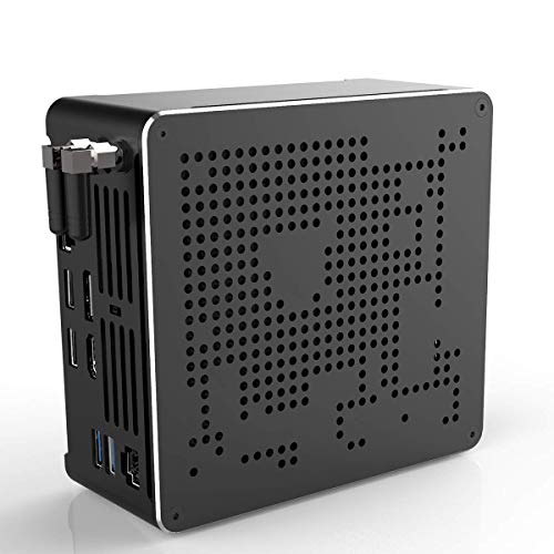 Mini PC para Juegos, Core i9 9880H UHD Graphics 630 Mini computadora de Escritorio, Windows 10 Pro de 64 bits, DDR4 32GB RAM / 512GB M.2 SSD, Gigabit Ethernet, HDMI 2.0+ DP, TPC, WiFi/BT 4.2