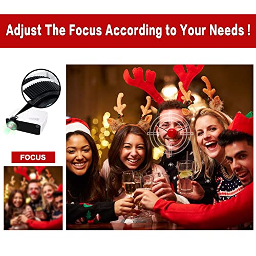 Mini proyector, Pantalla de 180 Pulgadas, proyector de Video LCD LED portátil a Todo Color para niños presentes, Video TV, película, Juego de Fiesta, Entretenimiento al Aire Libre