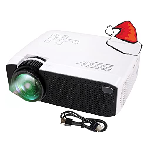 Mini proyector, Pantalla de 180 Pulgadas, proyector de Video LCD LED portátil a Todo Color para niños presentes, Video TV, película, Juego de Fiesta, Entretenimiento al Aire Libre