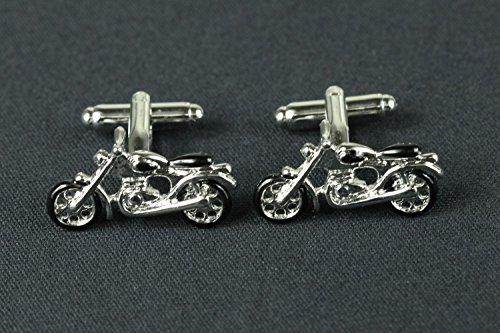 Miniblings Motocicleta Gemelos Botones + Caja del Motorista del motocros de la Bici de Enduro - joyería Gemelos Gemelos Botones de la Camisa de los Hombres de Que la Caja de Madera incluida