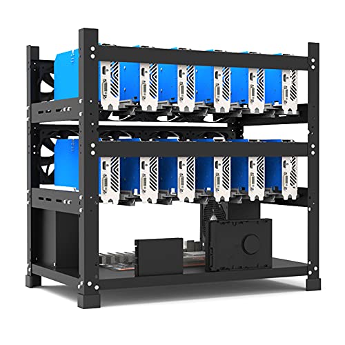 Mining Rig Frame for 6/8/12 GPU,Rig Mineria Bitcoin,Motherboard Bracket Eth/ETC/ZEC Ether Accessory Tool 3 Layers