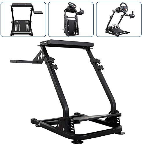 MINUS ONE Soporte del Volante para Logitech G27 G25 G29 Altura del Volante Ajustable Plegable, Solo Soporte para Juegos Soporte para Ruedas y Pedal no incluidos