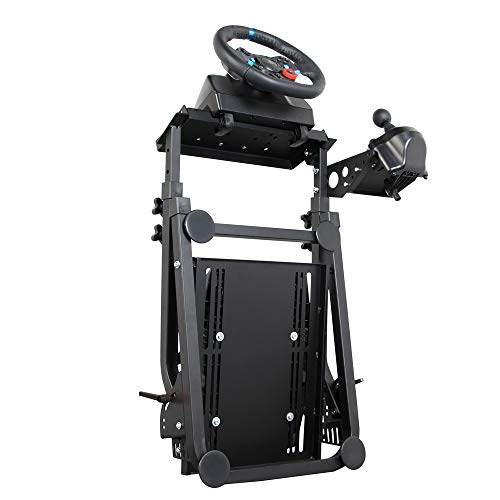 MINUS ONE Soporte del Volante para Logitech G27 G25 G29 Altura del Volante Ajustable Plegable, Solo Soporte para Juegos Soporte para Ruedas y Pedal no incluidos