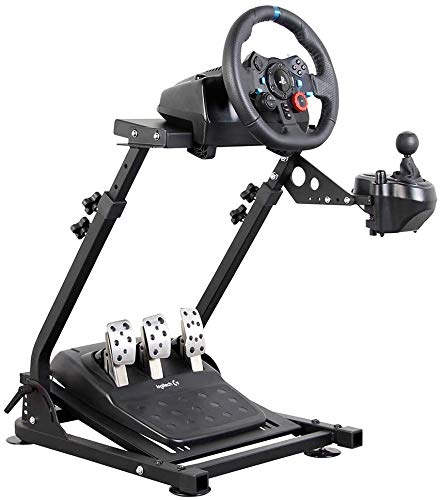 MINUS ONE Soporte del Volante para Logitech G27 G25 G29 Altura del Volante Ajustable Plegable, Solo Soporte para Juegos Soporte para Ruedas y Pedal no incluidos