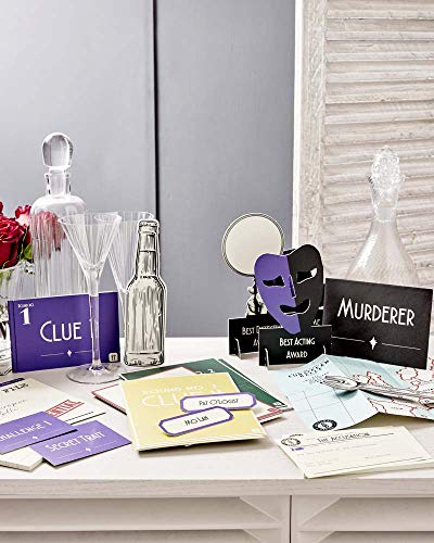 Misterio de Asesinato Reutilizable en el Kit de Tren | Anfitrión de su Propia Noche de Juegos| Fiesta temática de Orient Express de 1930 |3 Finales Alternativos |Vestido de fantasía |para Adultos