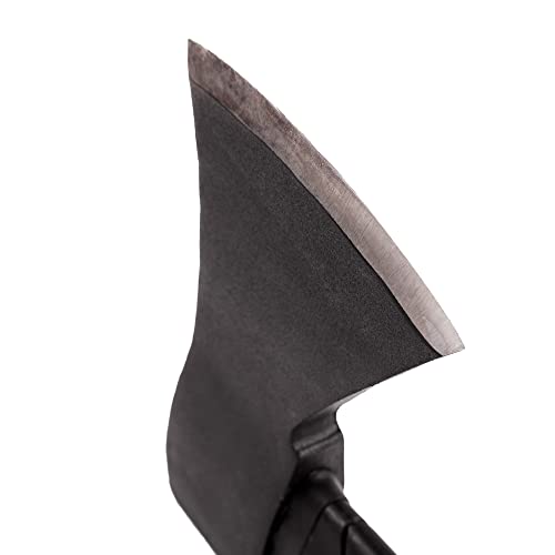 Mivos Hacha Pequeña de 600 g con Mango de Fibra de Vidrio y Hoja de Acero al Carbono / Hacha de Mano para Jardín y Bosque / Hacha de Tala Universal con Mango de Goma / Mini Hacha