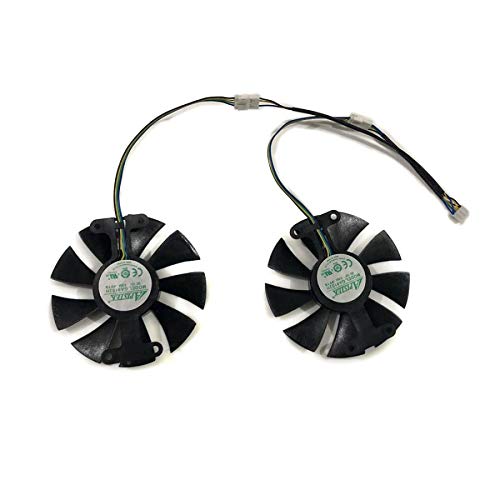 Miwaimao 2pcs/Set GTX1060 GPU Cooler Video Cards Fan For KFA2 GTX 1060 EX OC White Graphics Card Cooling As Replacement