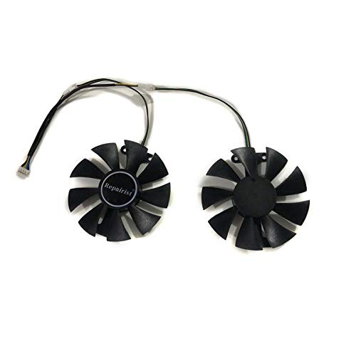 Miwaimao 2pcs/Set GTX1060 GPU Cooler Video Cards Fan For KFA2 GTX 1060 EX OC White Graphics Card Cooling As Replacement