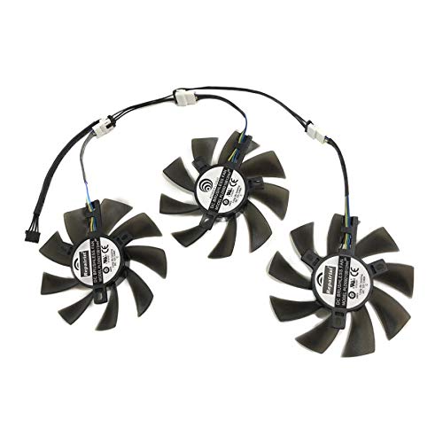 Miwaimao 3pcs/Set GTX 980TI/1080TI GPU Cooler Fan PLD09210B12HH For MSI GTX1080TI 11G Duke GTX980TI Lightning 6G Graphics Card Cooling