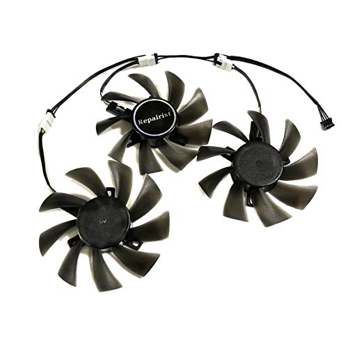 Miwaimao 3pcs/Set GTX 980TI/1080TI GPU Cooler Fan PLD09210B12HH For MSI GTX1080TI 11G Duke GTX980TI Lightning 6G Graphics Card Cooling
