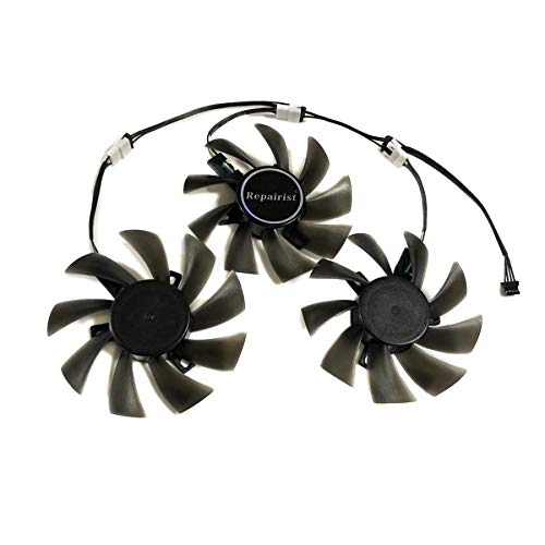 Miwaimao 3pcs/Set GTX 980TI/1080TI GPU Cooler Fan PLD09210B12HH For MSI GTX1080TI 11G Duke GTX980TI Lightning 6G Graphics Card Cooling