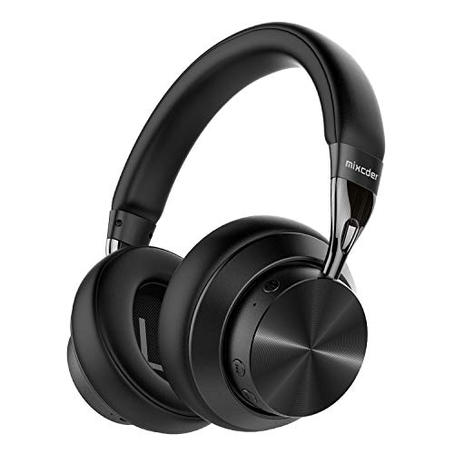 Mixcder E10 Auriculares Diadema Bluetooth 5.0 con Cancelacón Activa de Ruido, Cascos Inalámbricos Bluetooth con Micrófono, Hi-Fi Sonido Estéreo, Carga Rápida, 30 Horas de Juego