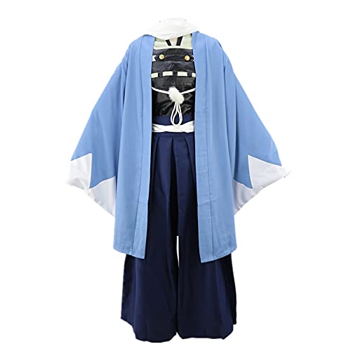 MLYWD Touken Ranbu Online Yamatonokami Yasusada Cosplay Disfraz Anime Daily Casual Kimono Trajes para Anime exposición XL Azul