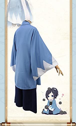 MLYWD Touken Ranbu Online Yamatonokami Yasusada Cosplay Disfraz Anime Daily Casual Kimono Trajes para Anime exposición XL Azul