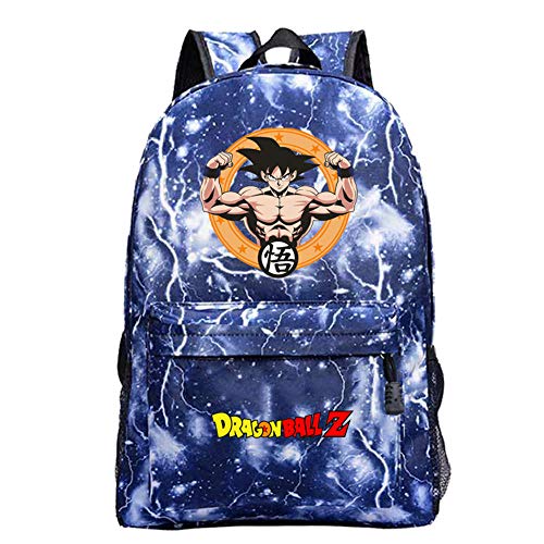 Mochila Dragon Ball Goku Anime Mochila Super Sai-YAN Mochila Escolar de Gran Capacidad para Estudiantes de Primaria y Secundaria