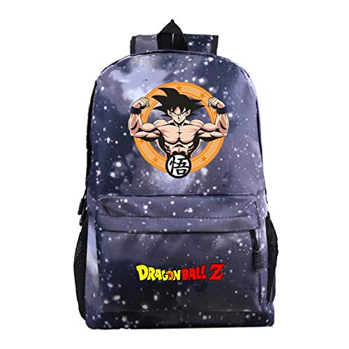 Mochila Dragon Ball Goku Anime Mochila Super Sai-YAN Mochila Escolar de Gran Capacidad para Estudiantes de Primaria y Secundaria