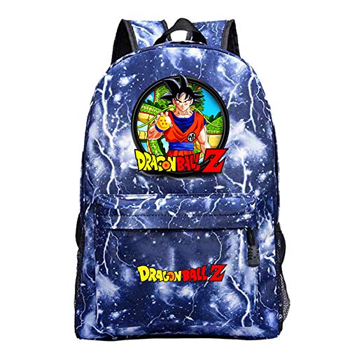 Mochila Dragon Ball Goku Anime Mochila Super Sai-YAN Mochila Escolar de Gran Capacidad para Estudiantes de Primaria y Secundaria