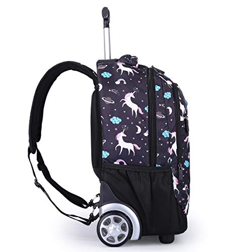 Mochilas Escolares con Ruedas, Mochila Escolar para Niños con Rueda Gran Capacidad Maleta Infantil Caja Trolley, Equipaje De Bolsillo De La Escuela Portátil,G
