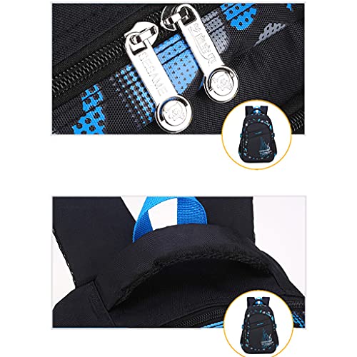 Mochilas Escolares Estampadas para Adolescentes, niños, Mochila Impermeable con múltiples Bolsillos, Mochila Informal, Mochilas Escolares Ligeras para Grados 1-9, 46×32×20 cm (Verde)