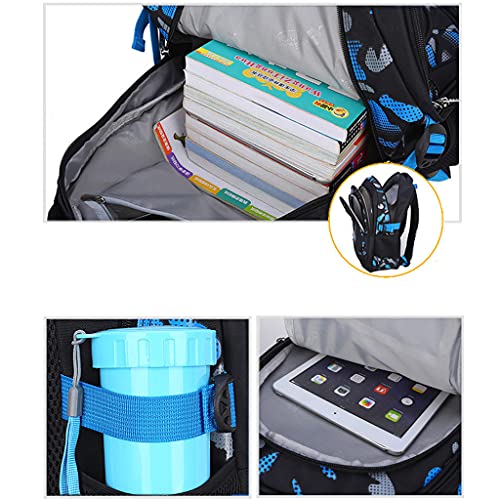 Mochilas Escolares Estampadas para Adolescentes, niños, Mochila Impermeable con múltiples Bolsillos, Mochila Informal, Mochilas Escolares Ligeras para Grados 1-9, 46×32×20 cm (Verde)