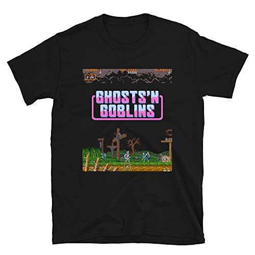 Mod.1 Arcade Ghosts 'n Goblins Video Game Juego Retro Vintage 80s Gaming Console 8-bits Gamer Camiseta T-Shirt