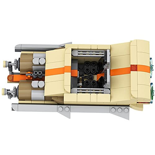 Modelo Nave Espacial Tecnología, 368 Piezas WW-25L Air Airship Model Building Blocks, Star Spaceship MOC Bloques Sujeción Juego Construcción Compatible con Lego