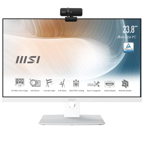 Modern AM241P 11M-083EU, All in One, 23.8", Intel Core i7-1165G7, Anti Brillo, Blanco