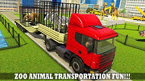 Modern City Safari Zoo Construction Simulator - Big Animal Truck Driving 3D Zoo Games - Zoo Animal Transportation Games 2021