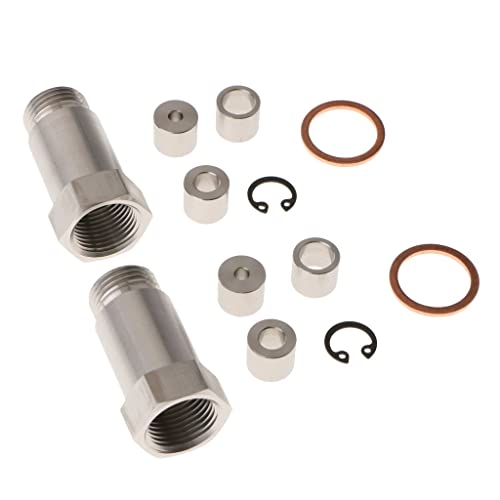 MOJIEBAODAN Piezas de Repuesto 2 juegosde O2sensor de oxígenoextensión del suplemento deladaptadorespaciadorM18X1.5mm CEL Accesorios de Auto