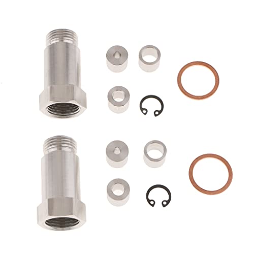 MOJIEBAODAN Piezas de Repuesto 2 juegosde O2sensor de oxígenoextensión del suplemento deladaptadorespaciadorM18X1.5mm CEL Accesorios de Auto