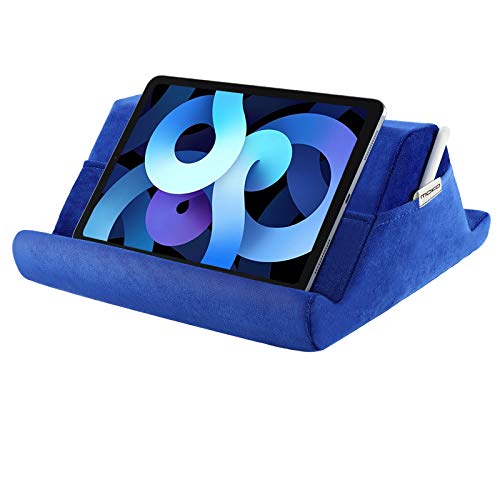 MoKo Soporte de Almohada de Terciopelo para Tableta, Multi-ángulo Suave y Portátil de Lectura Compatible con iPad Mini 6/8ª10.2/Air 4ª10.9/10.2"/Air 3/2/Pro 12.9 5ª 2021/10.5/9.7 - Gemas Verde