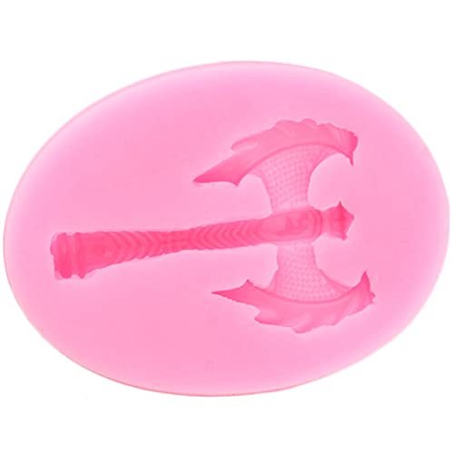 Molde de Silicona Hardware Hacha Moldes de Silicona DIY Fondo FONDANTE Porte DE Porte Herramientas DE DECURACIÓN DE Caramelo DE Cuchillo GUMPASTE MOLDOS POLIMER Clay JOYERO Mold