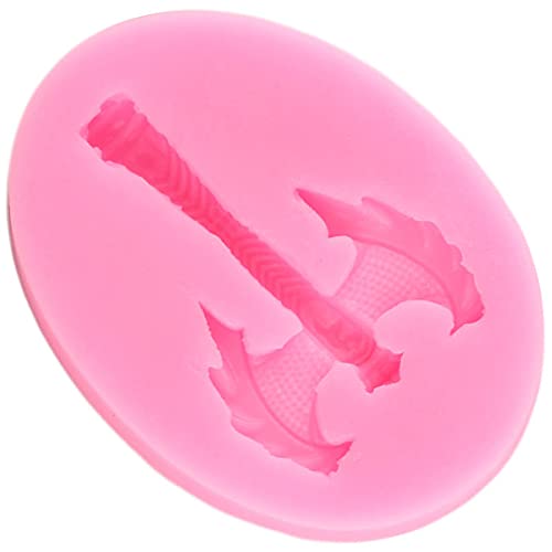 Molde de Silicona Hardware Hacha Moldes de Silicona DIY Fondo FONDANTE Porte DE Porte Herramientas DE DECURACIÓN DE Caramelo DE Cuchillo GUMPASTE MOLDOS POLIMER Clay JOYERO Mold